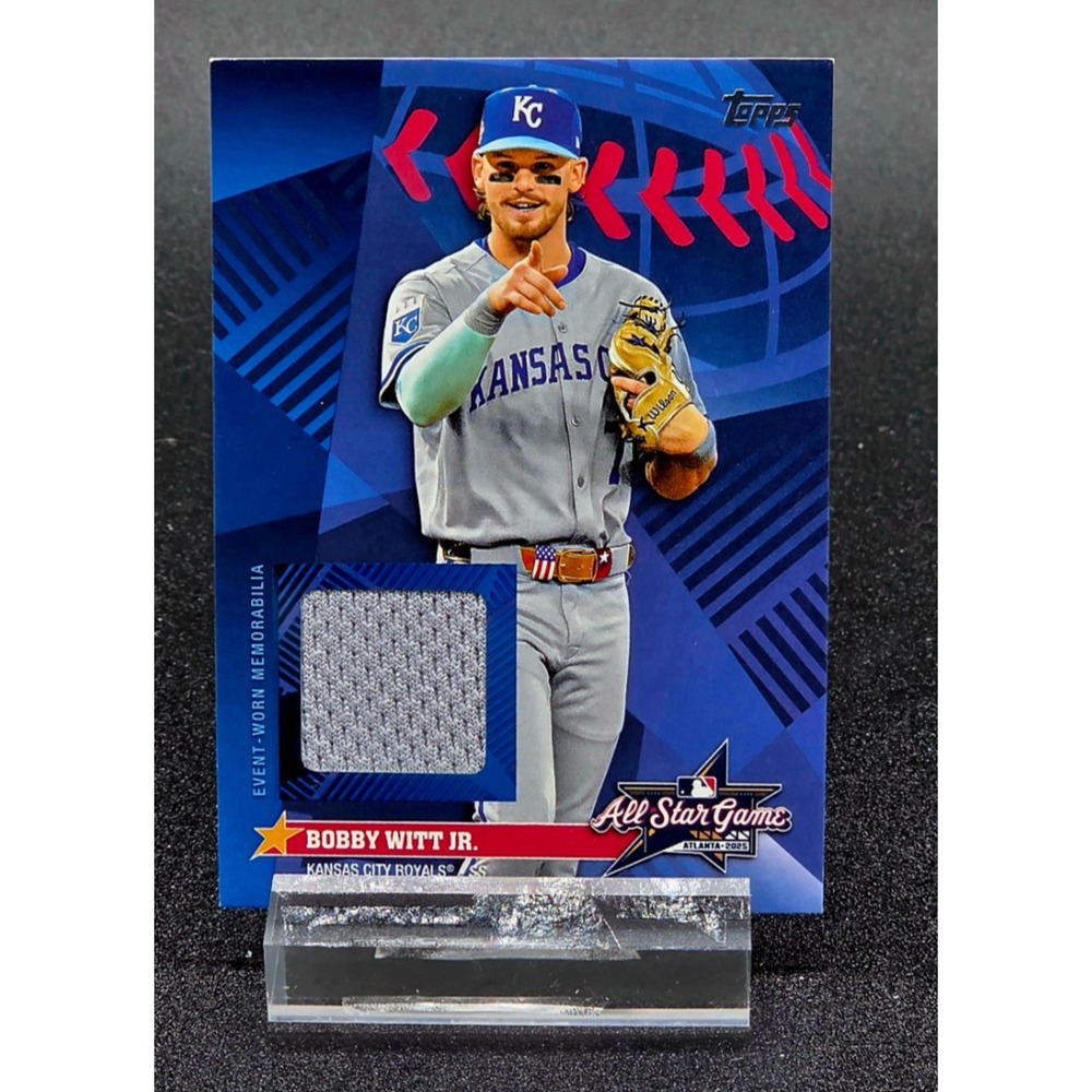 RARE 2025 Bobby Witt Jr All Star Stitches SSP Topps Update Relic Case Hit Royals